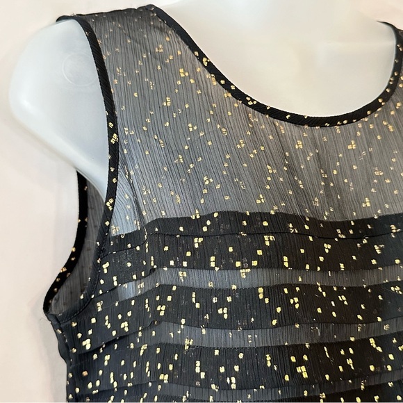 LOFT Gold Speckled Semi Sheer Dressy Tank - Picture 3 of 6